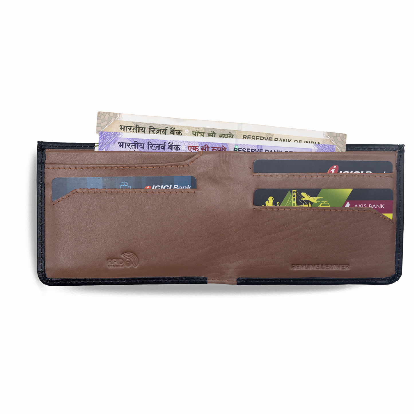 Slate- Slim Leather Wallet