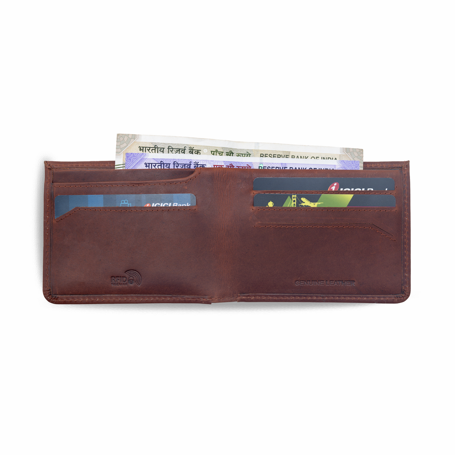 Slate- Slim Leather Wallet