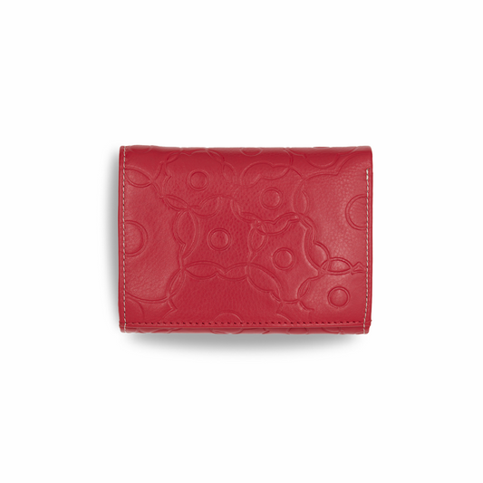 Flora - Printed Leather Vertical Wallet