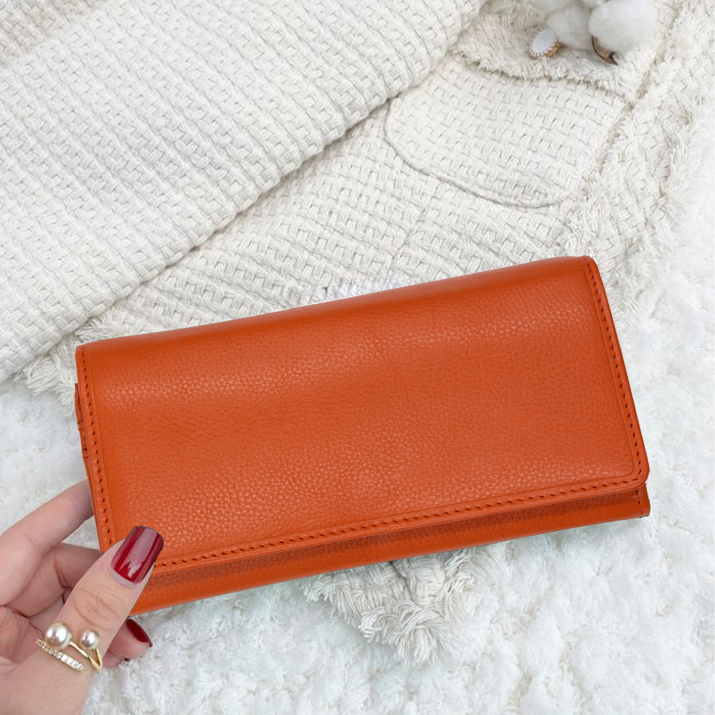 Women's Long Leather Wallet