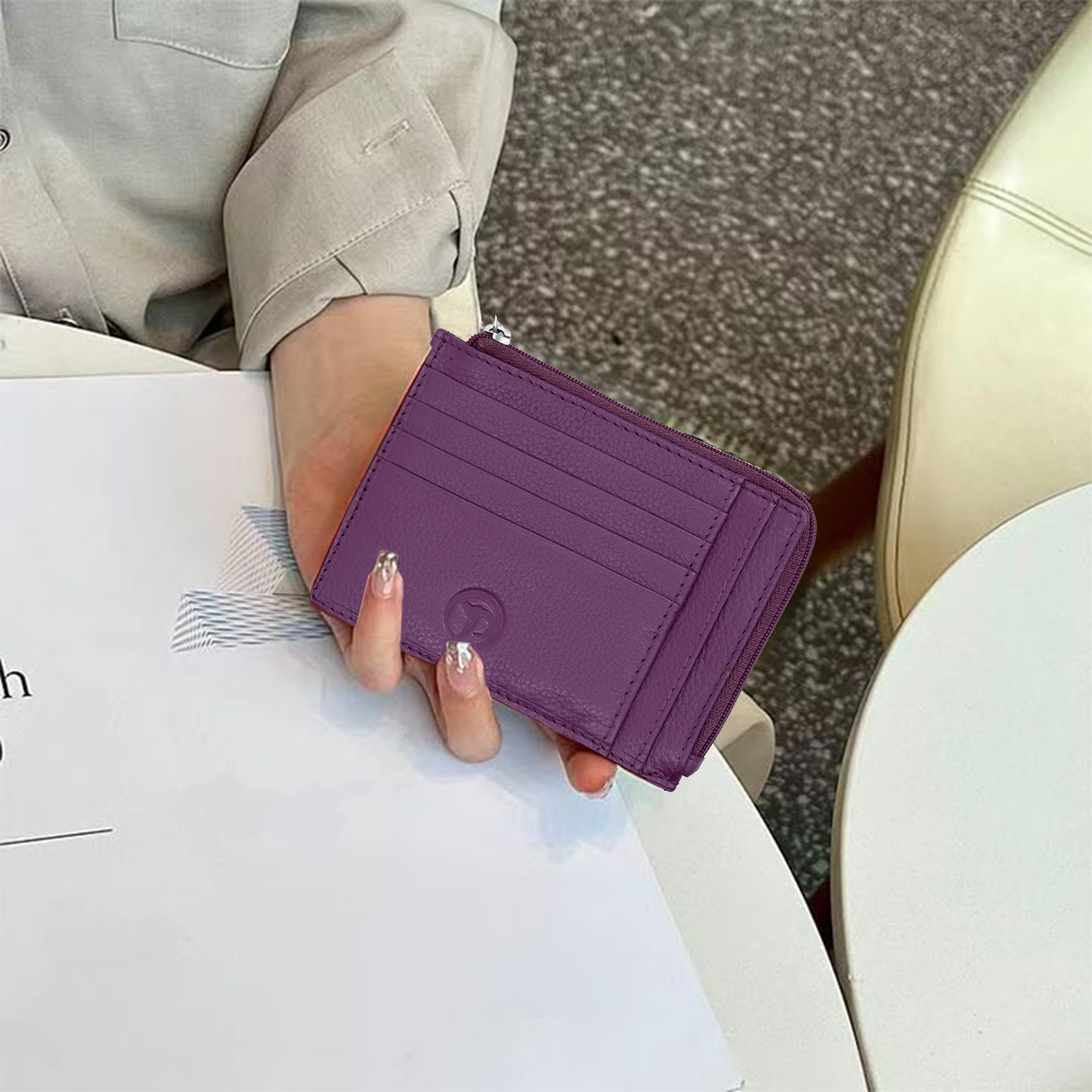 Cloe - Slim Leather Card Wallet