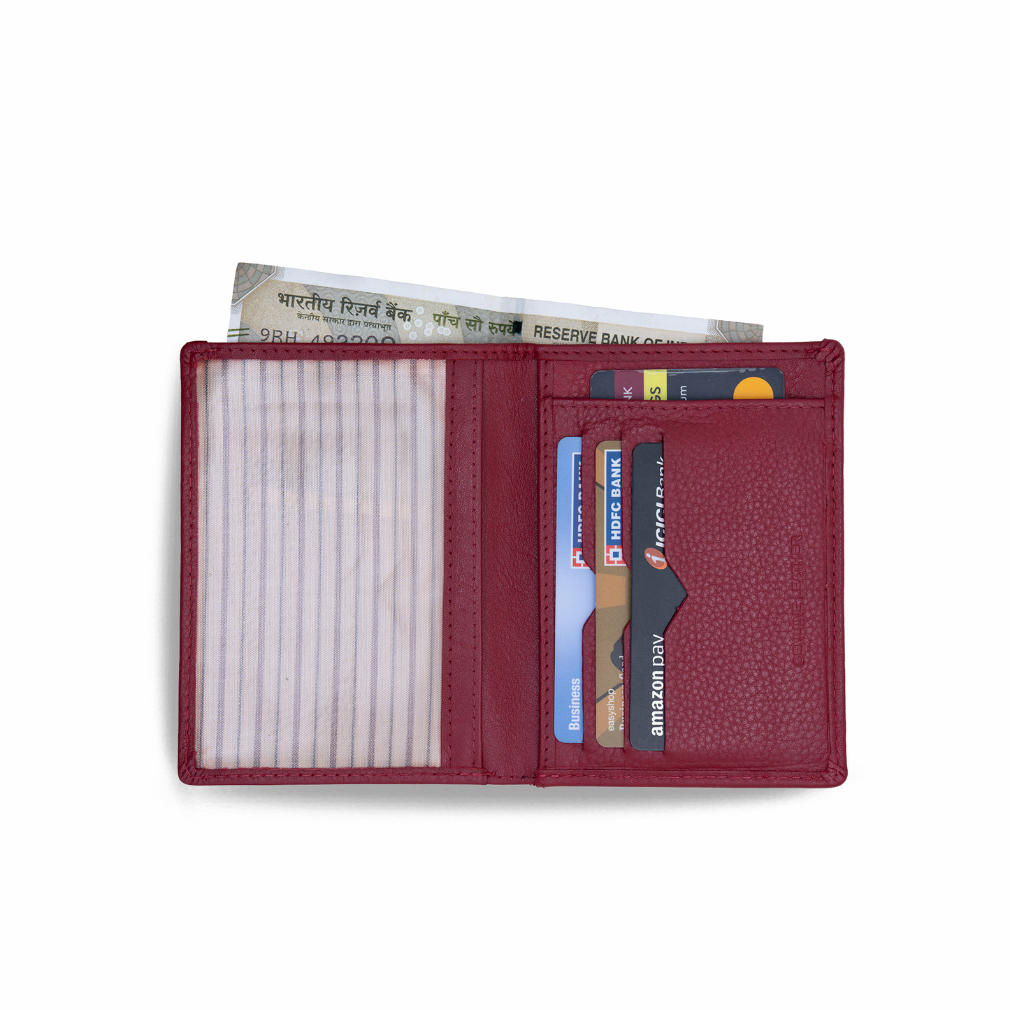 Tyra - Pebbled Leather Cardholder