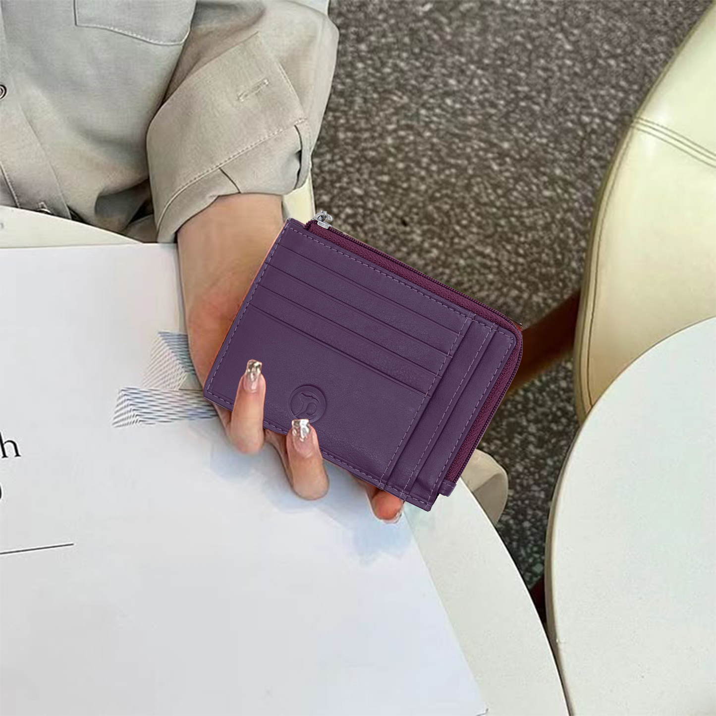 Cloe - Slim Leather Card Wallet
