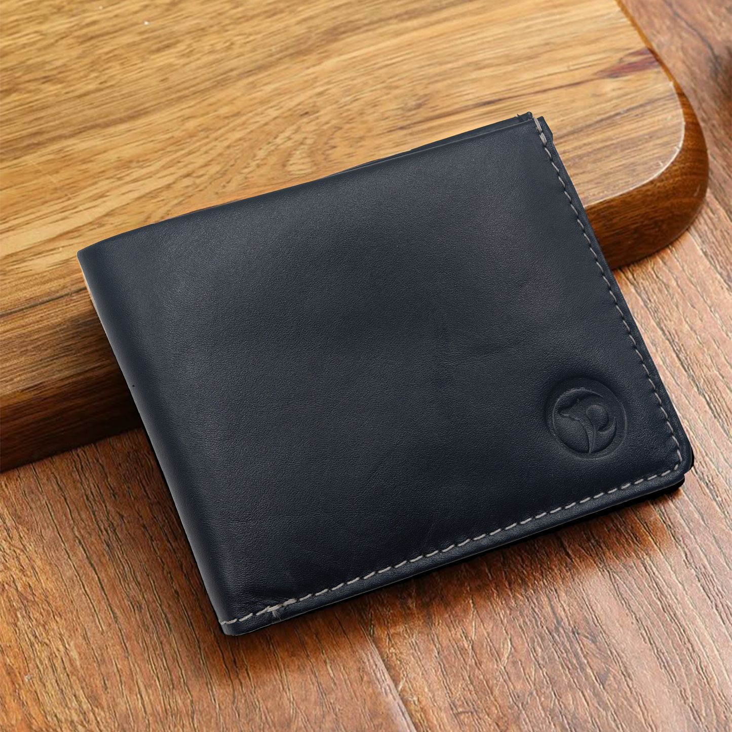 Slate- Slim Leather Wallet