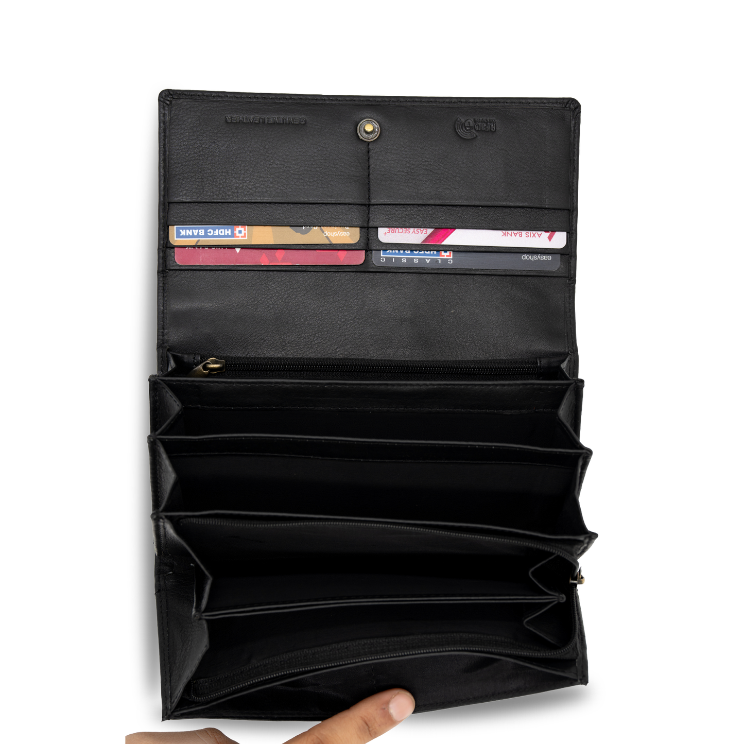 Onyx Ladies Leather Wallet - Smooth Finish