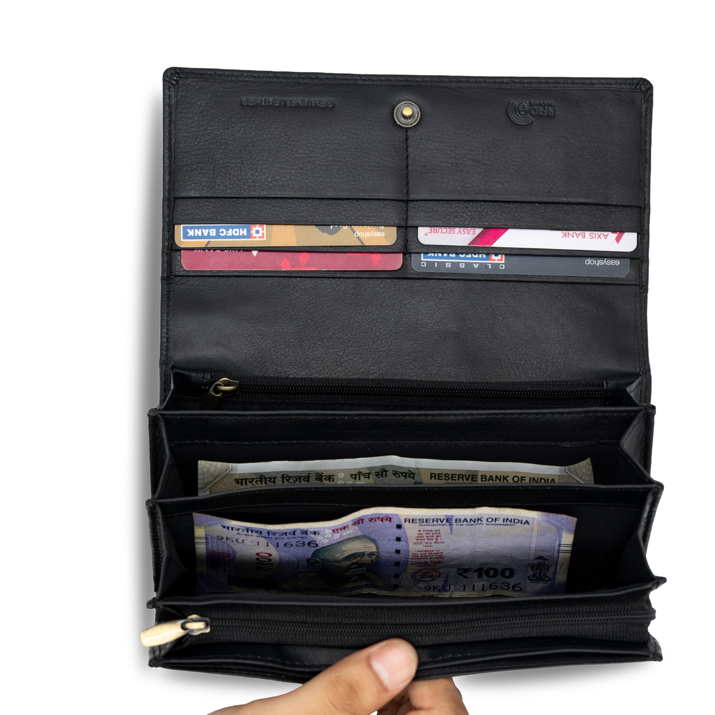 Onyx Ladies Leather Wallet - Smooth Finish