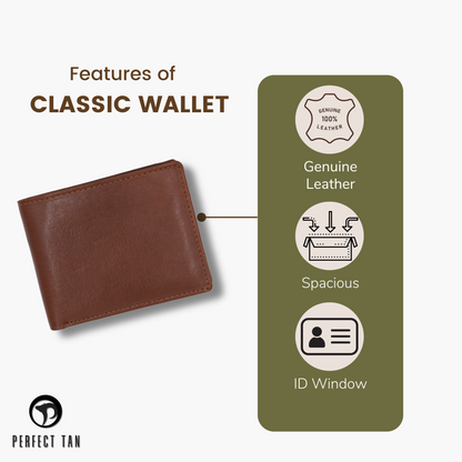 Genuine Leather Classic Wallet for Men