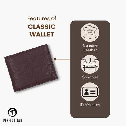 Genuine Leather Classic Wallet for Men