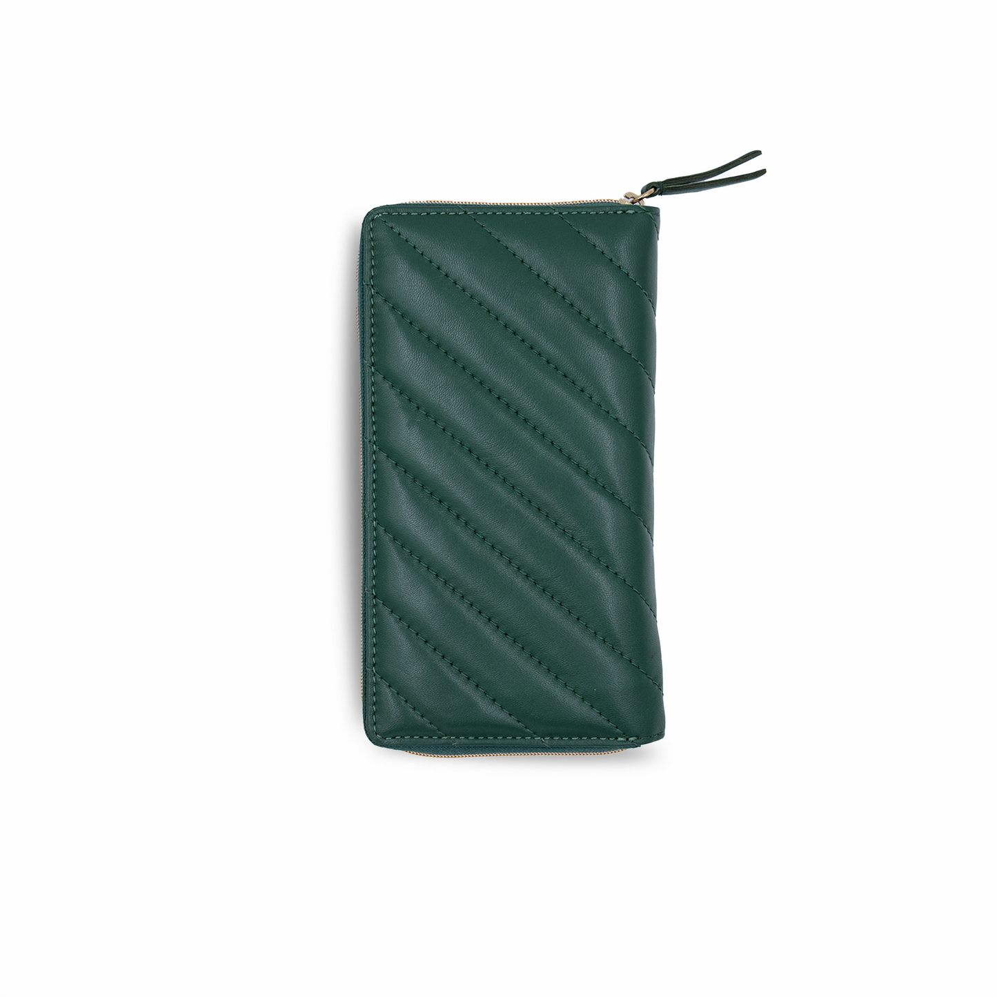 Tracy - Quilted Horizontal Leather Passport Wallet
