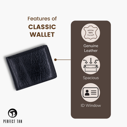 Genuine Leather Classic Wallet for Men