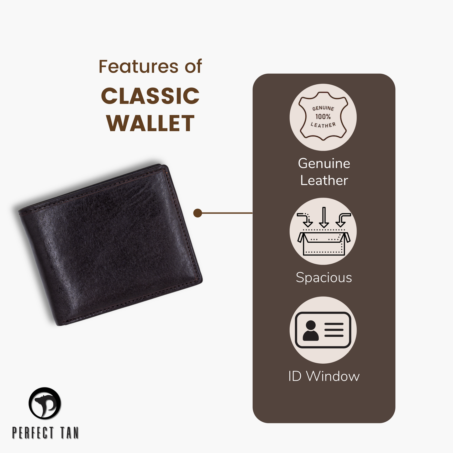 Genuine Leather Classic Wallet for Men