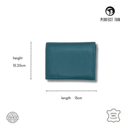 Genuine Leather Verde Medium Wallet for Women